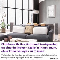 Marmitek Speaker Anywhere 650 vezeték nélküli audióadó hangszórókhoz, késleltetésmentes 2