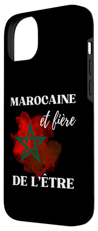 Marocká a hrdá na to, obal na iPhone 14 Plus s motívom marockej vlajky – Puzdro na telefón s marockou hrdosťou 2