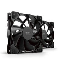 Set Ventilatoare Mars Gaming MF-PROX2 Negru, 2x 120 mm, Sistem Anti-Vibrații, Ultra-Silențioase, Conexiune Duală 3PIN + 4PIN 1