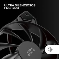 Set Ventilatoare Mars Gaming MF-PROX2 Negru, 2x 120 mm, Sistem Anti-Vibrații, Ultra-Silențioase, Conexiune Duală 3PIN + 4PIN 3
