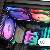 Mars Gaming MFLINKFINITYKIT Čierna 3x 120 mm PWM modulárna sada ventilátorov, systém pripojenia LINKFINITY, Infinity Mirror, 360° ARGB osvetlenie a ARGB ovládač, ultra-tiché (12 dB) 6