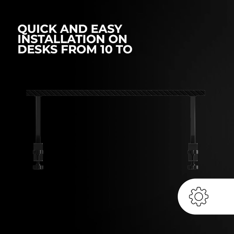 Mars Gaming MGDS Monitor Állvány 17cm Magasítóval, Ergonomikus Acél Asztali Támasz