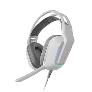 Căști de gaming Mars Gaming MH-Strike FRGB Rainbow, difuzoare de 50 mm cu neodim, microfon pliabil, pernițe pentru urechi cu pernă de aer, bandă reglabilă, mul