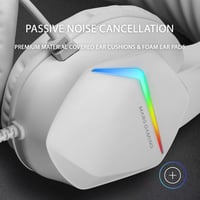 Mars Gaming MH122W gaming fejhallgató mikrofonnal, RGB - fehér 5