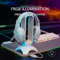 Mars Gaming MH122W gaming fejhallgató mikrofonnal, RGB - fehér 2