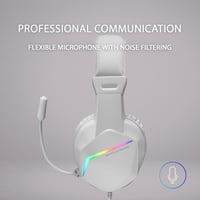 Mars Gaming MH122W gaming fejhallgató mikrofonnal, RGB - fehér 6