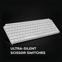 Mars Gaming MK-SILENKEYS Vezeték nélküli Kompakt Billentyűzet, Alacsony Profil, Csendes Kapcsoló, Bluetooth 5.1, 200h Akkumulátor, PC/Mac, F 3