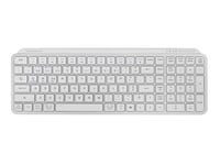 Kompaktná bezdrôtová klávesnica Mars Gaming MK-SILENKEYS, Bluetooth 5.1, PC/Mac – biela 1