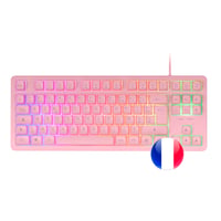 Mars Gaming MK023 TKL gamerska tipkovnica, hibridna mehanička, RGB - ružičasta 1