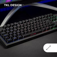 Herná klávesnica Mars Gaming MK023 TKL, hybridná technológia H-Mech, FRGB Rainbow RGB podsvietenie, Anti-Ghosting, čierna 2