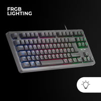 Herná klávesnica Mars Gaming MK023 TKL, hybridná technológia H-Mech, FRGB Rainbow RGB podsvietenie, Anti-Ghosting, čierna 4