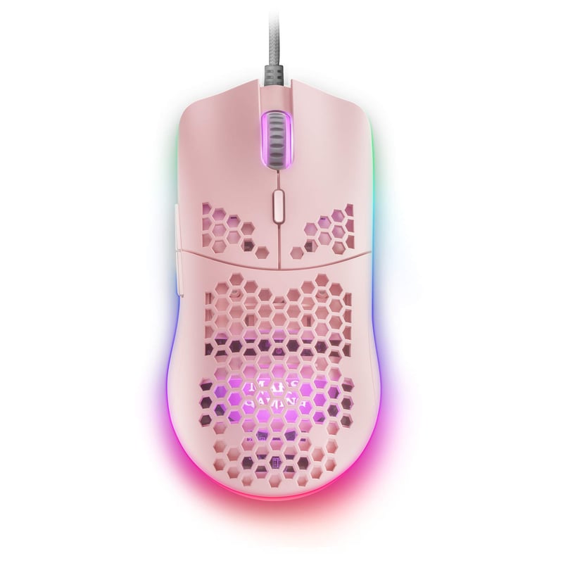 Mars Gaming MMAX RGB gaming egér, 12400 DPI, 69 g - rózsaszín