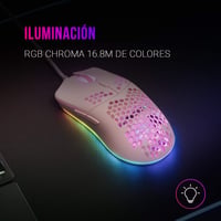 Mars Gaming MMAX RGB gaming egér, 12400 DPI, 69 g - rózsaszín 2