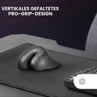 Ergonomická vertikálna bezdrôtová myš Mars Gaming MMW-ERGOPRO čierna, optický senzor 3200 DPI, spínače Huano, 2,4 GHz prijímač, podpora viacerých platforiem 2