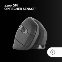 Ergonomická vertikálna bezdrôtová myš Mars Gaming MMW-ERGOPRO čierna, optický senzor 3200 DPI, spínače Huano, 2,4 GHz prijímač, podpora viacerých platforiem 3