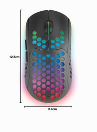 Bezdrôtová herná myš Mars Gaming MMW3 RGB Flow, ultraľahká 79 g, 3200 DPI, čierna 7