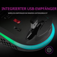Bezdrôtová herná myš Mars Gaming MMW3 RGB Flow, ultraľahká 79 g, 3200 DPI, čierna 6