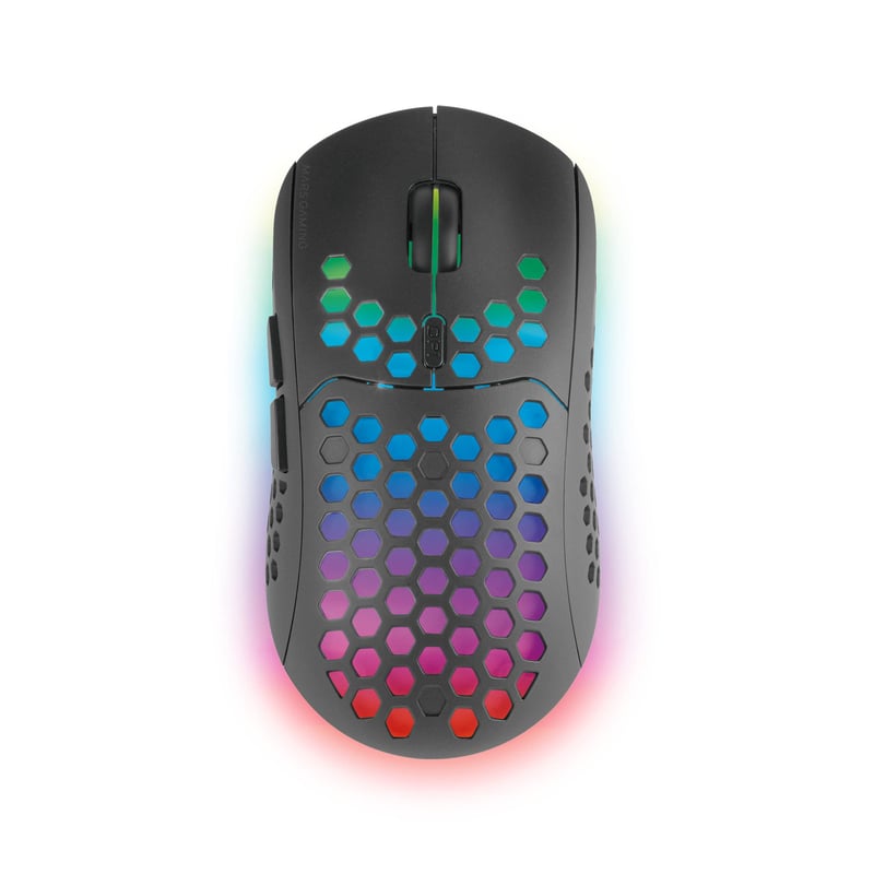 Bezdrôtová herná myš Mars Gaming MMW3 RGB Flow, ultraľahká 79 g, 3200 DPI, čierna