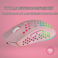 Mouse Gaming Wireless Mars Gaming MMW3P RGB Flow Ultralight 79g 3200DPI Roz 3