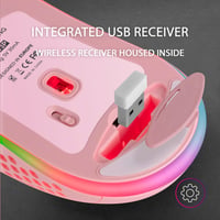 Mouse Gaming Wireless Mars Gaming MMW3P RGB Flow Ultralight 79g 3200DPI Roz 6