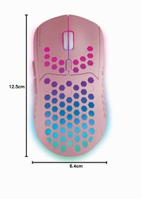 Mouse Gaming Wireless Mars Gaming MMW3P RGB Flow Ultralight 79g 3200DPI Roz 7