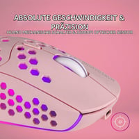 Mouse Gaming Wireless Mars Gaming MMW3P RGB Flow Ultralight 79g 3200DPI Roz 5