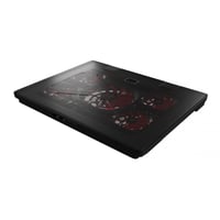 Chladiaca podložka pod notebook Mars Gaming MNBC2 do 17,35 palca, 5 tichých ventilátorov, červené LED podsvietenie, 2x USB 2.0, čierno-červená 3