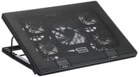 Chladiaca podložka pod notebook Mars Gaming MNBC2 do 17,35 palca, 5 tichých ventilátorov, červené LED podsvietenie, 2x USB 2.0, čierno-červená 9