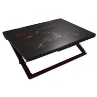 Chladiaca podložka pod notebook Mars Gaming MNBC2 do 17,35 palca, 5 tichých ventilátorov, červené LED podsvietenie, 2x USB 2.0, čierno-červená 4