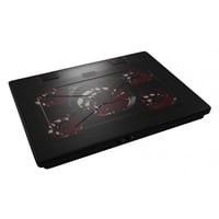 Chladiaca podložka pod notebook Mars Gaming MNBC2 do 17,35 palca, 5 tichých ventilátorov, červené LED podsvietenie, 2x USB 2.0, čierno-červená 2