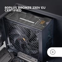 Sursă de alimentare Mars Gaming MPB750SIM complet modulară ATX 750W, 80Plus Bronze, eficiență 90%, ventilator SI Extreme Silence de 140 mm, negru 4