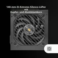 Sursă de alimentare Mars Gaming MPB750SIM complet modulară ATX 750W, 80Plus Bronze, eficiență 90%, ventilator SI Extreme Silence de 140 mm, negru 3