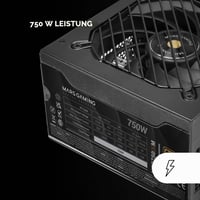 Sursă de alimentare Mars Gaming MPB750SIM complet modulară ATX 750W, 80Plus Bronze, eficiență 90%, ventilator SI Extreme Silence de 140 mm, negru 2