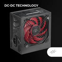 Mars Gaming MPIII550P ATX tápegység, 550W, APFC, 120 mm FDB ventilátor - fekete 4
