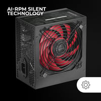 Napájací zdroj Mars Gaming MPIII850 ATX 850W, účinnosť 85 %, 120 mm FDB ventilátor - čierny 4