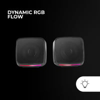 Boxe PC Compacte Mars Gaming MS-PRO 10W, Iluminare Dinamică RGB Flow, Jack 3.5mm, cu Consolă de Control, Compatibile PC/Mac/Smartphone/Tabletă, Negru 4