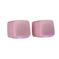 Kompaktné PC reproduktory Mars Gaming MS-PRO 10 W, dynamické RGB podsvietenie, s ovládacou jednotkou a 3,5 mm jack vstupom, kompatibilné s PC/Mac/smartfónom/tabletom, ružové 1