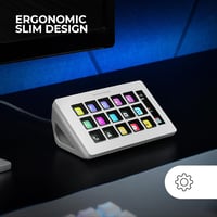 Mars Gaming MSD-ONE Slim Kontrol Deck 15 LCD Gomb Fehér - MSDONEW 2