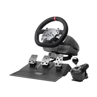SimRacing volant Mars Gaming MWH-RSX s Force Feedback a duálnym motorom, 3-pedálovou súpravou, H-radiacou pákou s 12 stupňami, 14 tlačidlami, PC/PS4/Xbox Series X 1