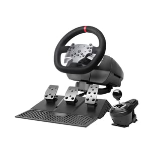Mars Gaming MWH-RSX SimRacing komplet volana s Force Feedback dvostrukim motorom, 3 pedale, H-mjenjačem s 12 stupnjeva prijenosa, 14 tipki, PC/PS4/Xbox