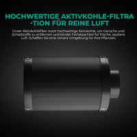 MARS HYDRO 150mm Szénszűrő Szageltávolítás Növénytermesztéshez Cserélhető Szénmaggal - 6inch（150mm） 7