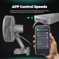 Mars Hydro csíptetős oszcilláló ventilátor growboxhoz, 10 W - 6 hüvelykes 3