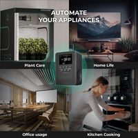 MARS Hydro ITime 2 v 1 digitálny inteligentný časovač s dvojitou zásuvkou, ovládaním cez aplikáciu, 12 nastaveniami zapnutia/vypnutia, pre domáce použitie a pestovanie rastlín 3
