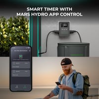 MARS Hydro ITime 2 v 1 digitálny inteligentný časovač s dvojitou zásuvkou, ovládaním cez aplikáciu, 12 nastaveniami zapnutia/vypnutia, pre domáce použitie a pestovanie rastlín 2