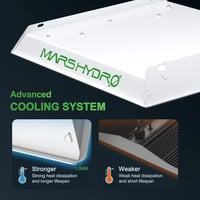 Mars Hydro TS600 LED Növénylámpa - Teljes Spektrumú UV IR Beltéri Növényvilágítás Magokhoz, Palántákhoz, Zöldségekhez és Virágokhoz, 45x45 c 5