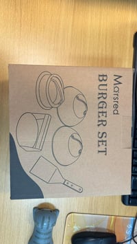 Marsred Hamburger Készlet Rozsdamentes Sajtó és Spatula Grillhez 2