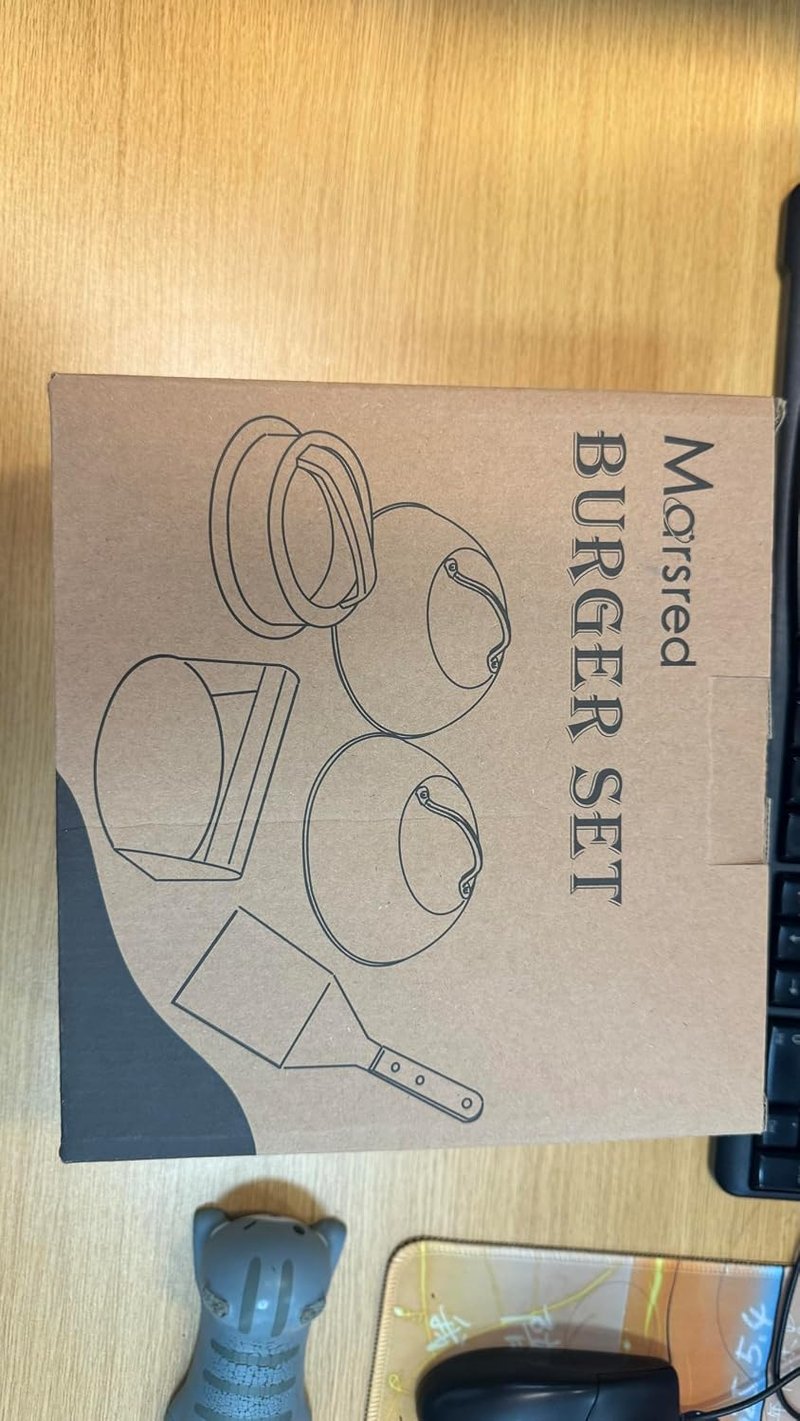 Marsred Hamburger Készlet Rozsdamentes Sajtó és Spatula Grillhez