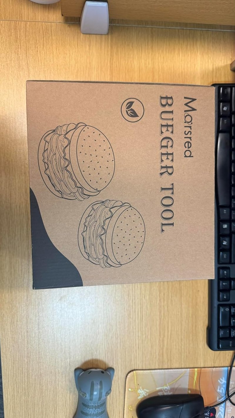 Marsred Hamburger Készlet Rozsdamentes Sajtó és Spatula Grillhez
