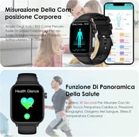 Marsyu ET570 Okosóra 1.96" Kijelzővel - EKG, Vérnyomás, Testhőmérséklet Mérés, Bluetooth Hívás, 100+ Sportmód, SOS Vészhívás, Testzsír Analí 5