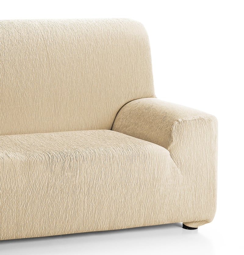Elastický poťah na pohovku Martina Home Emilia pre 2-miestne pohovky, béžový, na pohovky so šírkou 120-170 cm